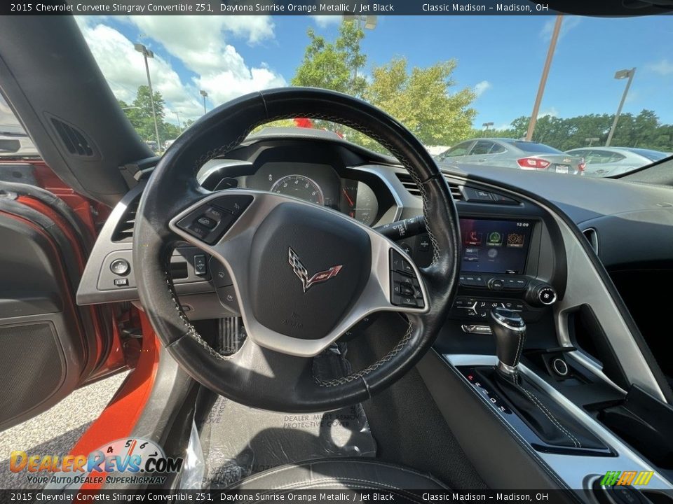 2015 Chevrolet Corvette Stingray Convertible Z51 Daytona Sunrise Orange Metallic / Jet Black Photo #9