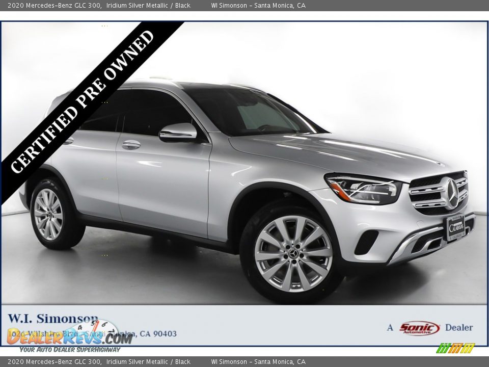 2020 Mercedes-Benz GLC 300 Iridium Silver Metallic / Black Photo #1