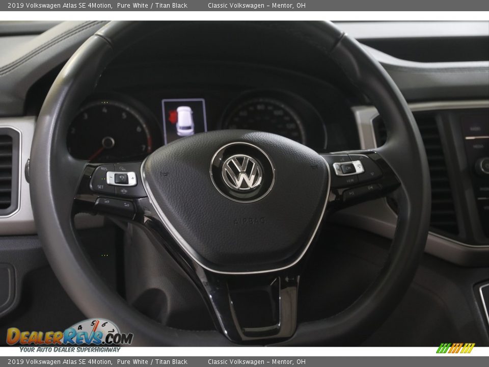 2019 Volkswagen Atlas SE 4Motion Pure White / Titan Black Photo #7