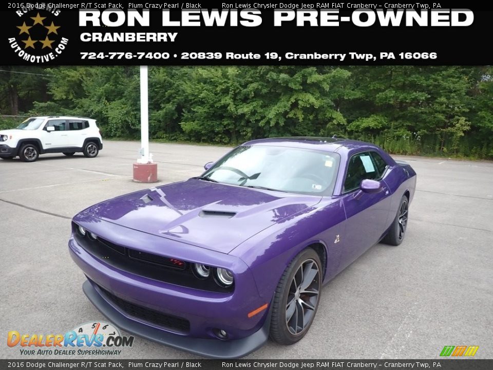 2016 Dodge Challenger R/T Scat Pack Plum Crazy Pearl / Black Photo #1