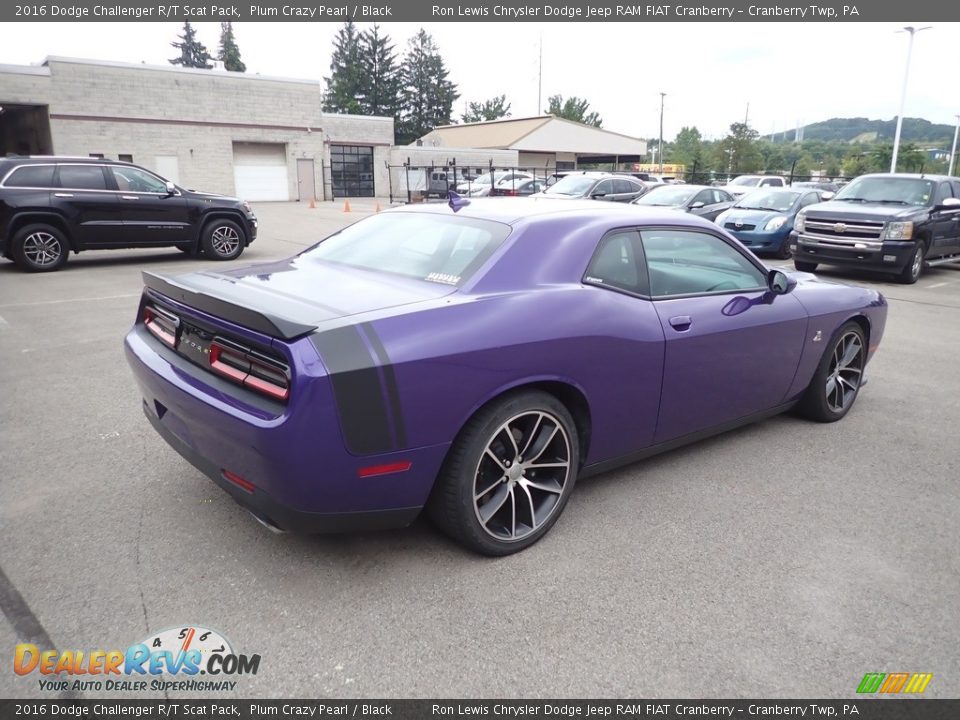 2016 Dodge Challenger R/T Scat Pack Plum Crazy Pearl / Black Photo #4