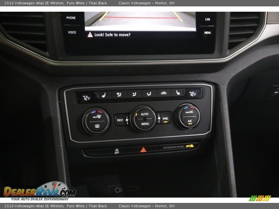 2019 Volkswagen Atlas SE 4Motion Pure White / Titan Black Photo #13