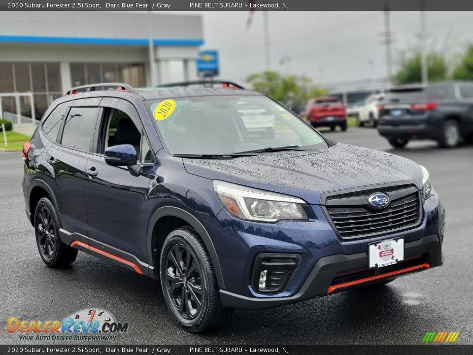 2020 Subaru Forester 2.5i Sport Dark Blue Pearl / Gray Photo #13