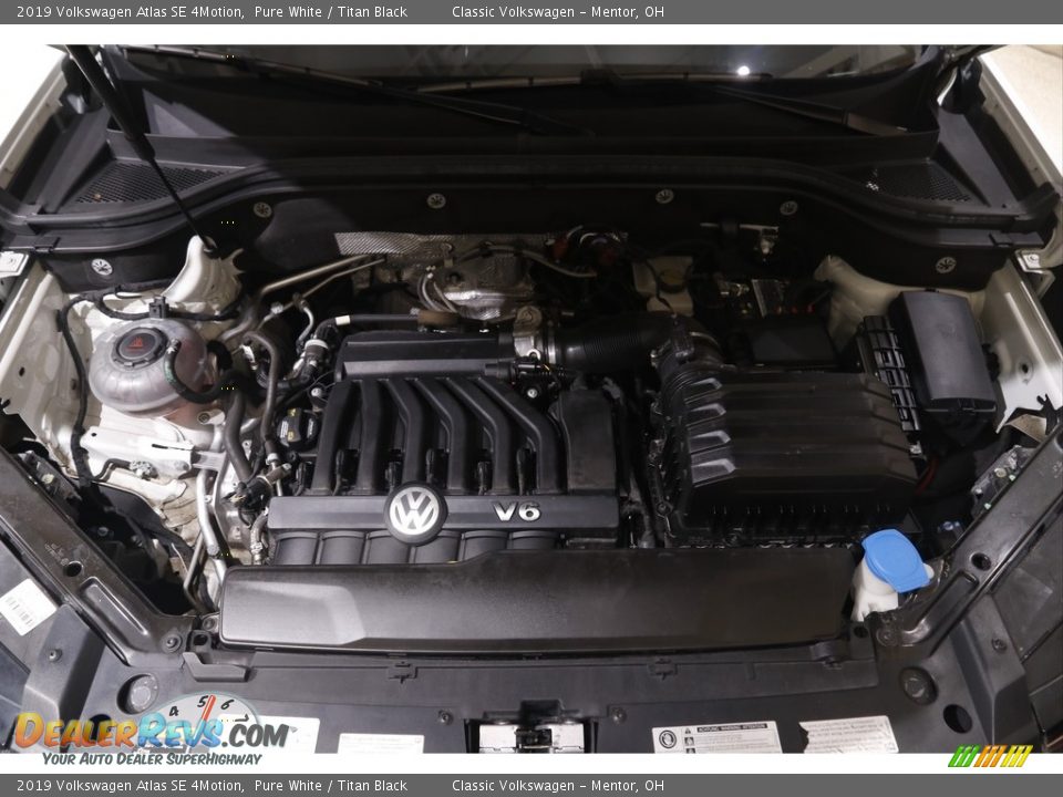 2019 Volkswagen Atlas SE 4Motion Pure White / Titan Black Photo #20