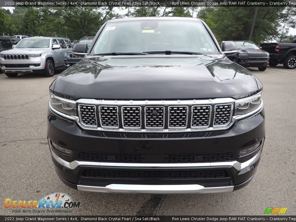 2022 Jeep Grand Wagoneer Series I 4x4 Diamond Black Crystal Pearl / Sea Salt/Black Photo #8