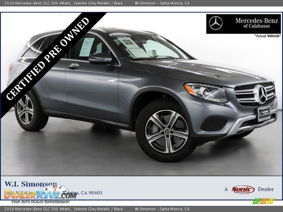 2019 Mercedes-Benz GLC 300 4Matic Selenite Grey Metallic / Black Photo #1