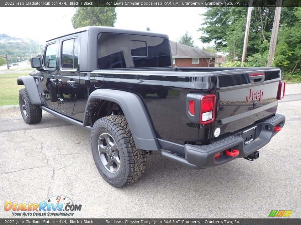 2022 Jeep Gladiator Rubicon 4x4 Black / Black Photo #3