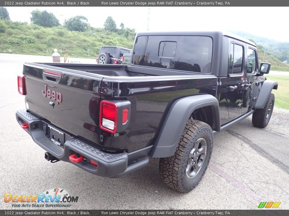 2022 Jeep Gladiator Rubicon 4x4 Black / Black Photo #5