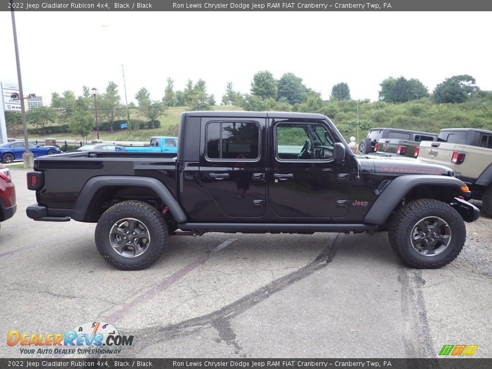 2022 Jeep Gladiator Rubicon 4x4 Black / Black Photo #6