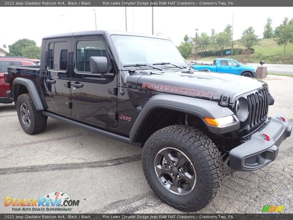 2022 Jeep Gladiator Rubicon 4x4 Black / Black Photo #7