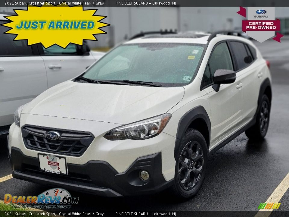 2021 Subaru Crosstrek Sport Crystal White Pearl / Gray Photo #1