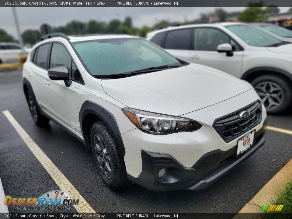 2021 Subaru Crosstrek Sport Crystal White Pearl / Gray Photo #3