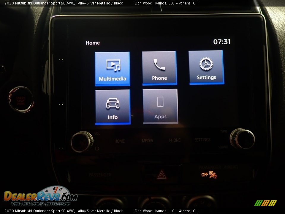 2020 Mitsubishi Outlander Sport SE AWC Alloy Silver Metallic / Black Photo #26