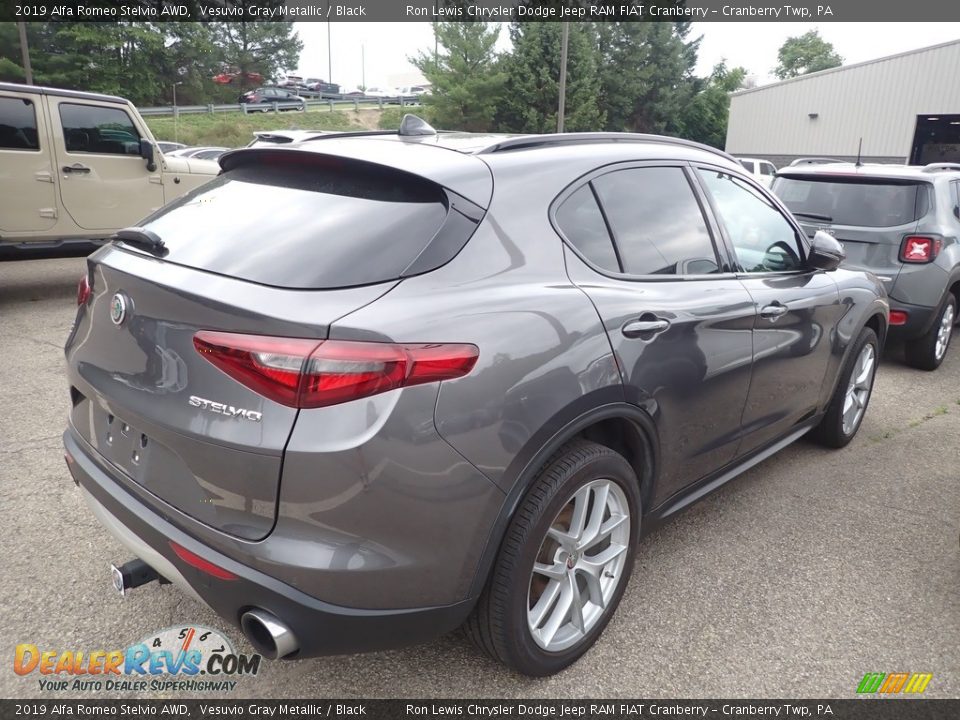 2019 Alfa Romeo Stelvio AWD Vesuvio Gray Metallic / Black Photo #3