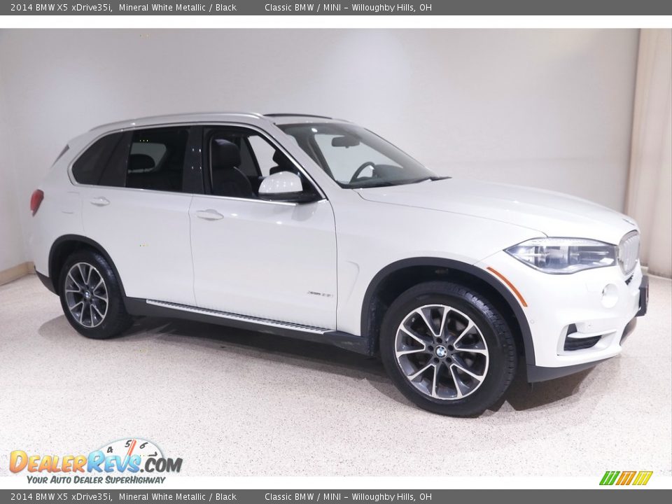 2014 BMW X5 xDrive35i Mineral White Metallic / Black Photo #1