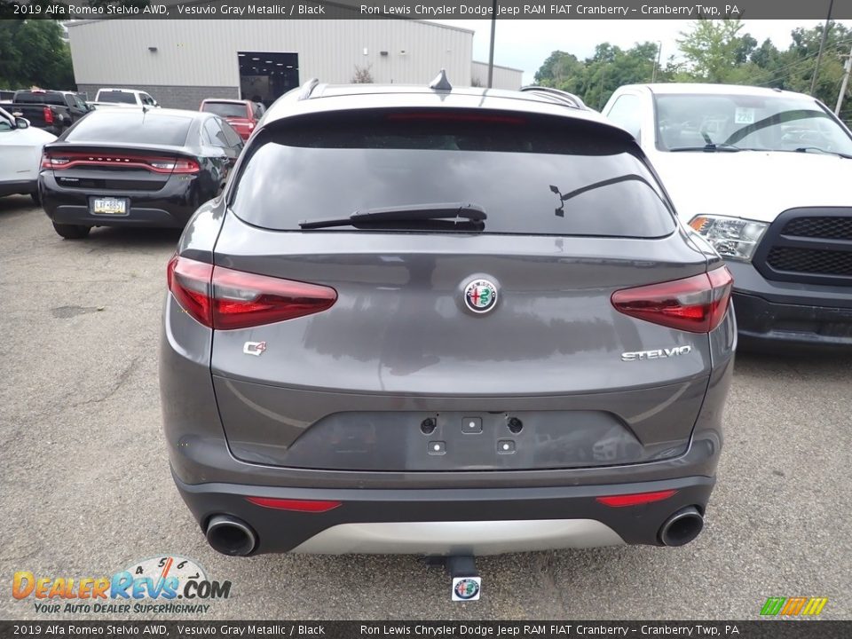 2019 Alfa Romeo Stelvio AWD Vesuvio Gray Metallic / Black Photo #4