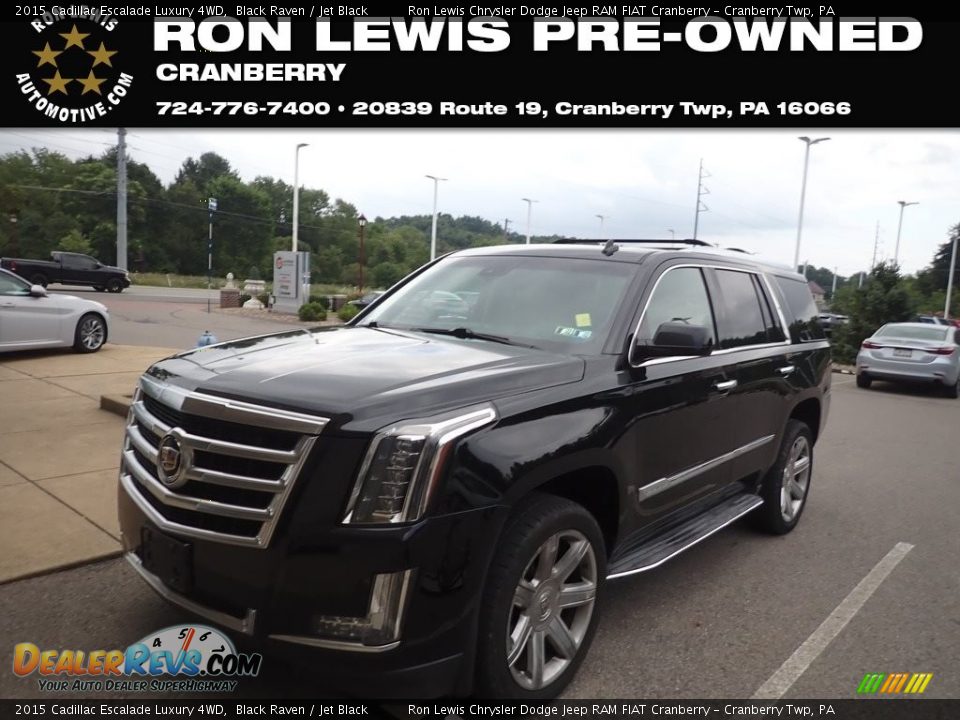 2015 Cadillac Escalade Luxury 4WD Black Raven / Jet Black Photo #1