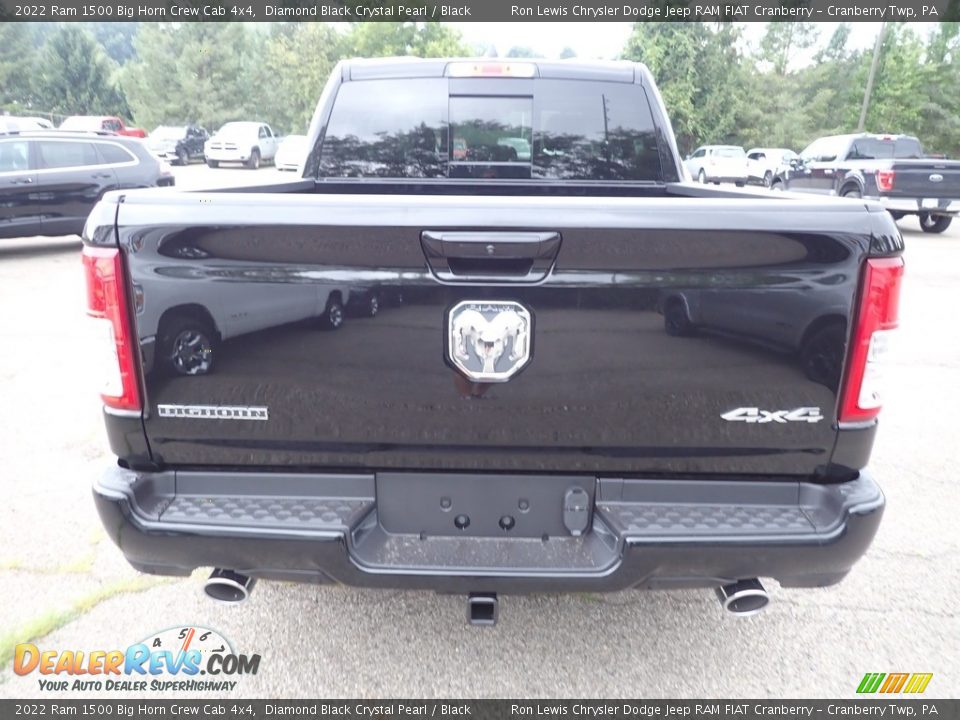 2022 Ram 1500 Big Horn Crew Cab 4x4 Diamond Black Crystal Pearl / Black Photo #4