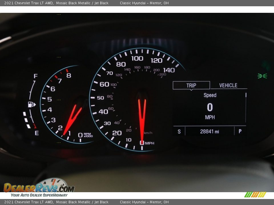 2021 Chevrolet Trax LT AWD Mosaic Black Metallic / Jet Black Photo #8