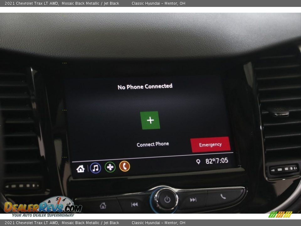 2021 Chevrolet Trax LT AWD Mosaic Black Metallic / Jet Black Photo #11