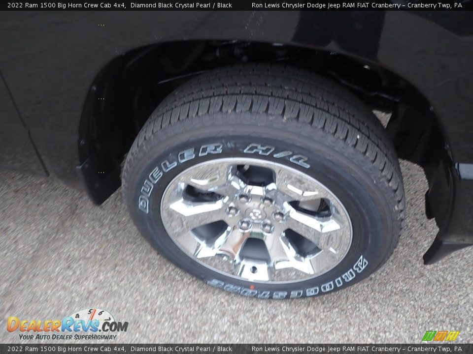 2022 Ram 1500 Big Horn Crew Cab 4x4 Diamond Black Crystal Pearl / Black Photo #9
