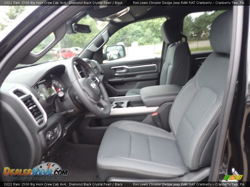 2022 Ram 1500 Big Horn Crew Cab 4x4 Diamond Black Crystal Pearl / Black Photo #14