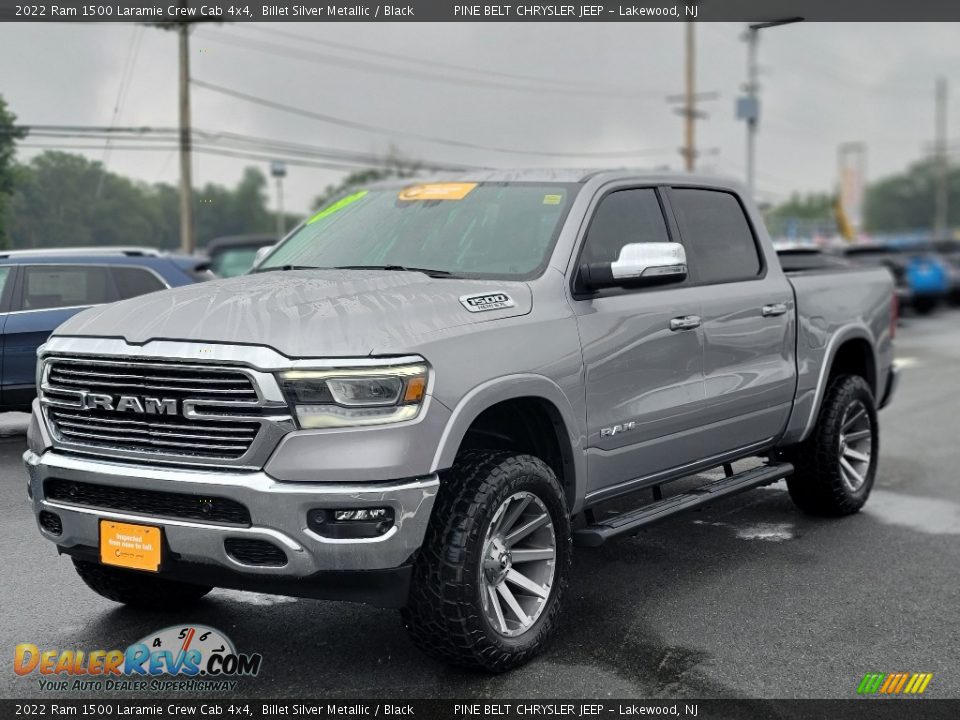 2022 Ram 1500 Laramie Crew Cab 4x4 Billet Silver Metallic / Black Photo #1