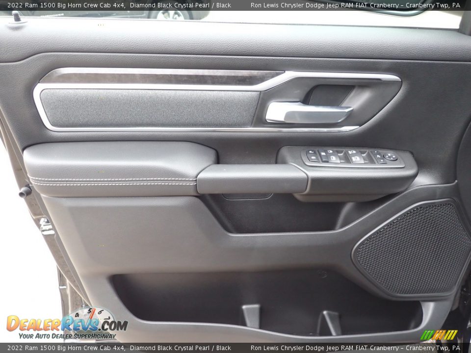 2022 Ram 1500 Big Horn Crew Cab 4x4 Diamond Black Crystal Pearl / Black Photo #19