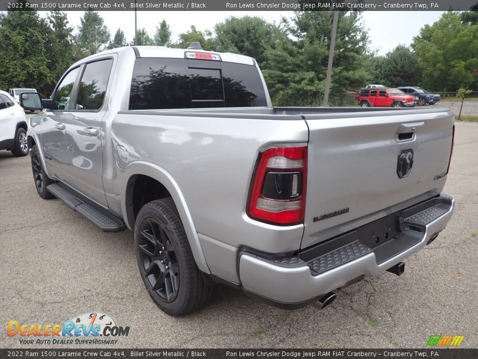 2022 Ram 1500 Laramie Crew Cab 4x4 Billet Silver Metallic / Black Photo #3