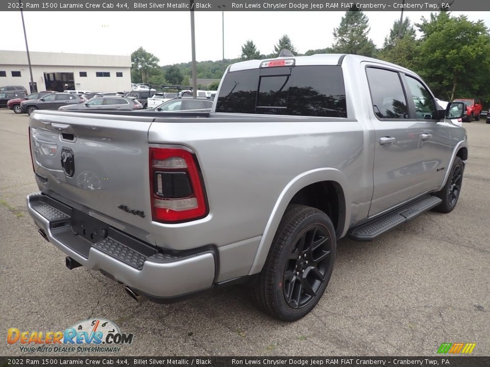 2022 Ram 1500 Laramie Crew Cab 4x4 Billet Silver Metallic / Black Photo #5