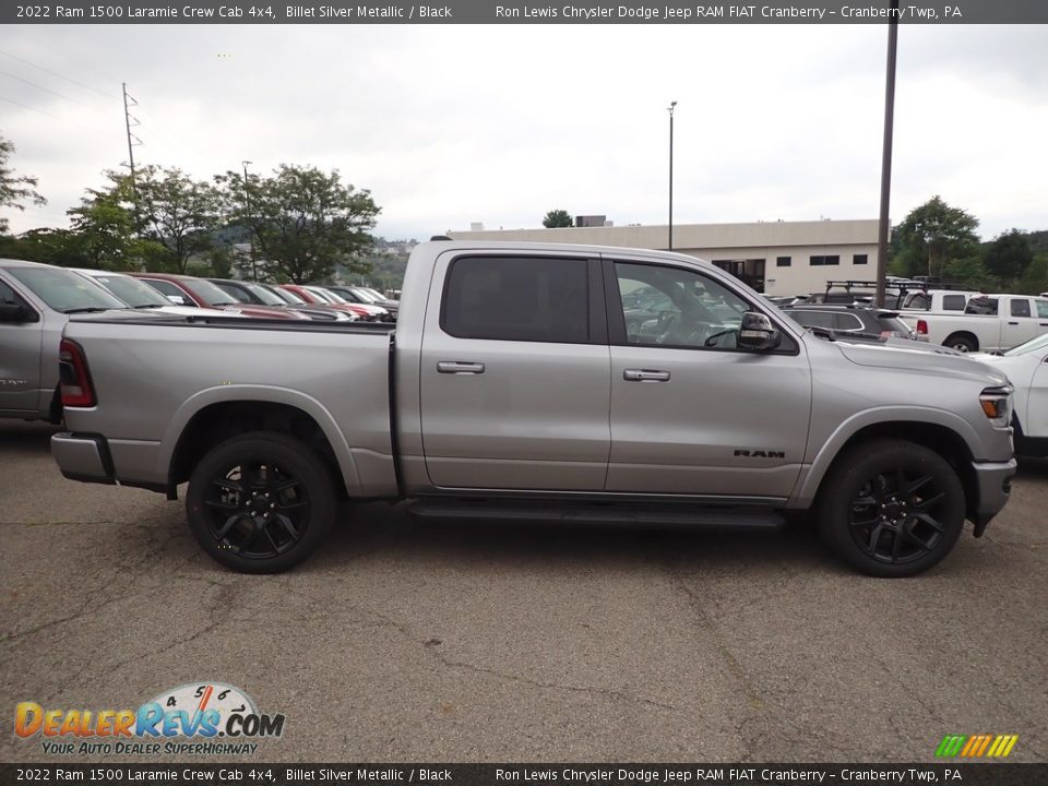 2022 Ram 1500 Laramie Crew Cab 4x4 Billet Silver Metallic / Black Photo #6