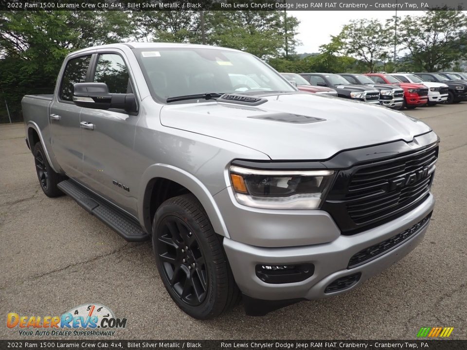 2022 Ram 1500 Laramie Crew Cab 4x4 Billet Silver Metallic / Black Photo #7