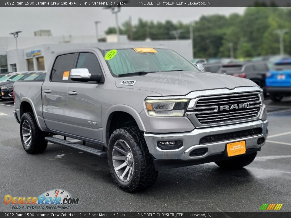 2022 Ram 1500 Laramie Crew Cab 4x4 Billet Silver Metallic / Black Photo #16