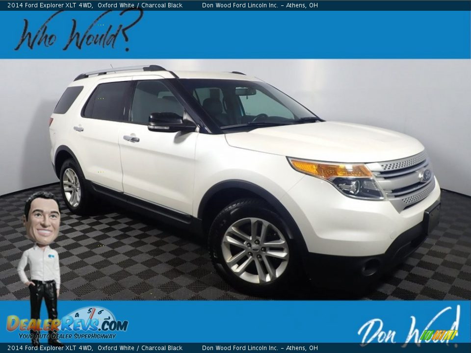 2014 Ford Explorer XLT 4WD Oxford White / Charcoal Black Photo #1