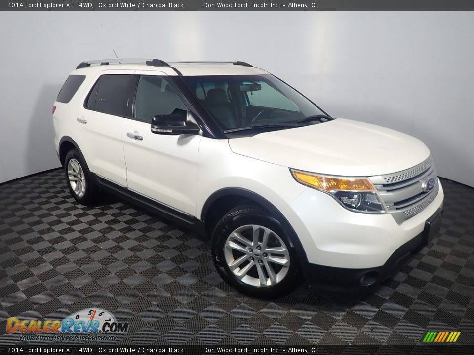 2014 Ford Explorer XLT 4WD Oxford White / Charcoal Black Photo #4