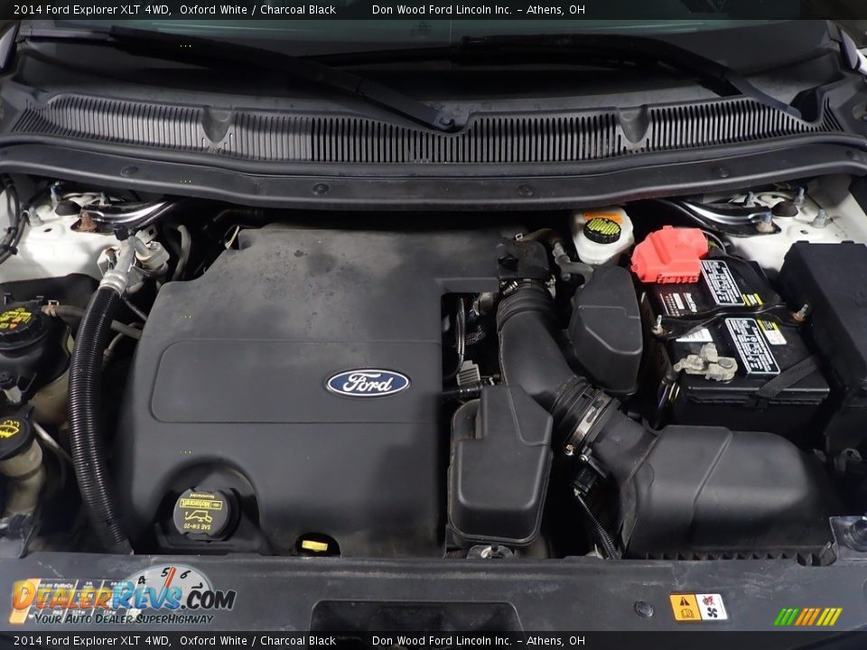 2014 Ford Explorer XLT 4WD Oxford White / Charcoal Black Photo #8