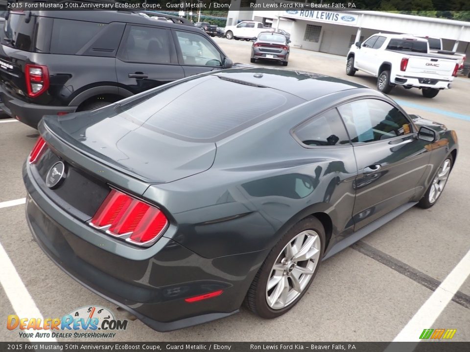 2015 Ford Mustang 50th Anniversary EcoBoost Coupe Guard Metallic / Ebony Photo #4