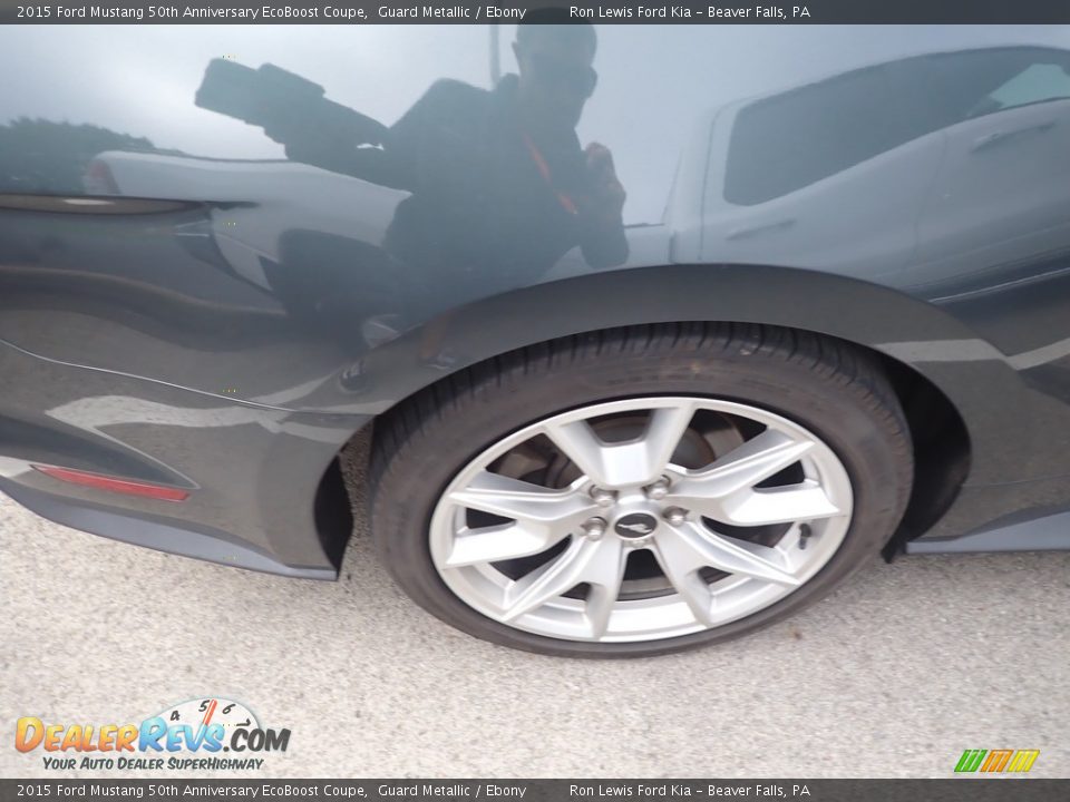 2015 Ford Mustang 50th Anniversary EcoBoost Coupe Guard Metallic / Ebony Photo #5