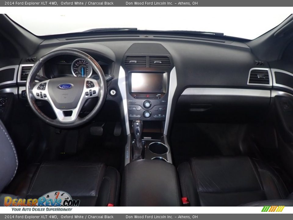 2014 Ford Explorer XLT 4WD Oxford White / Charcoal Black Photo #27