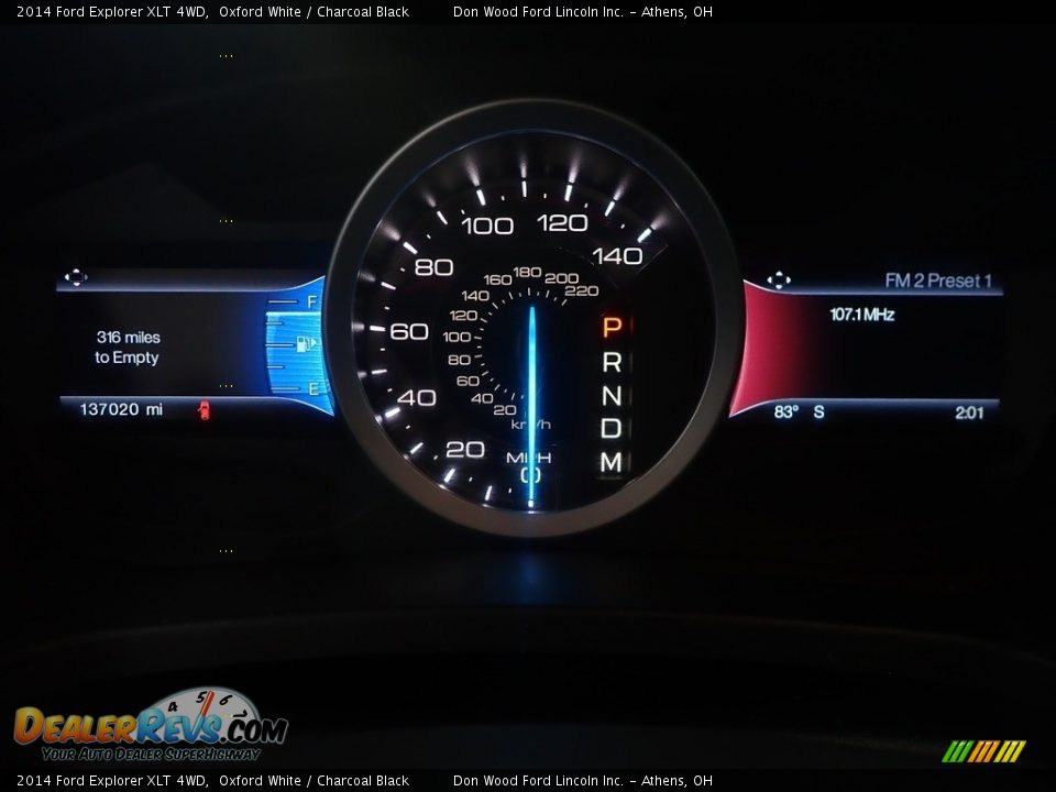 2014 Ford Explorer XLT 4WD Oxford White / Charcoal Black Photo #31