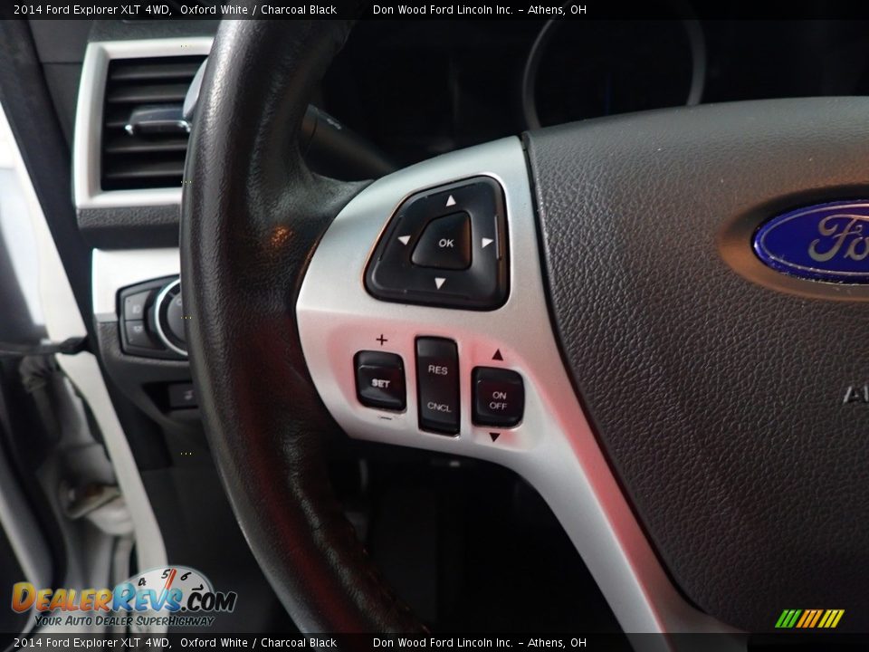 2014 Ford Explorer XLT 4WD Oxford White / Charcoal Black Photo #32