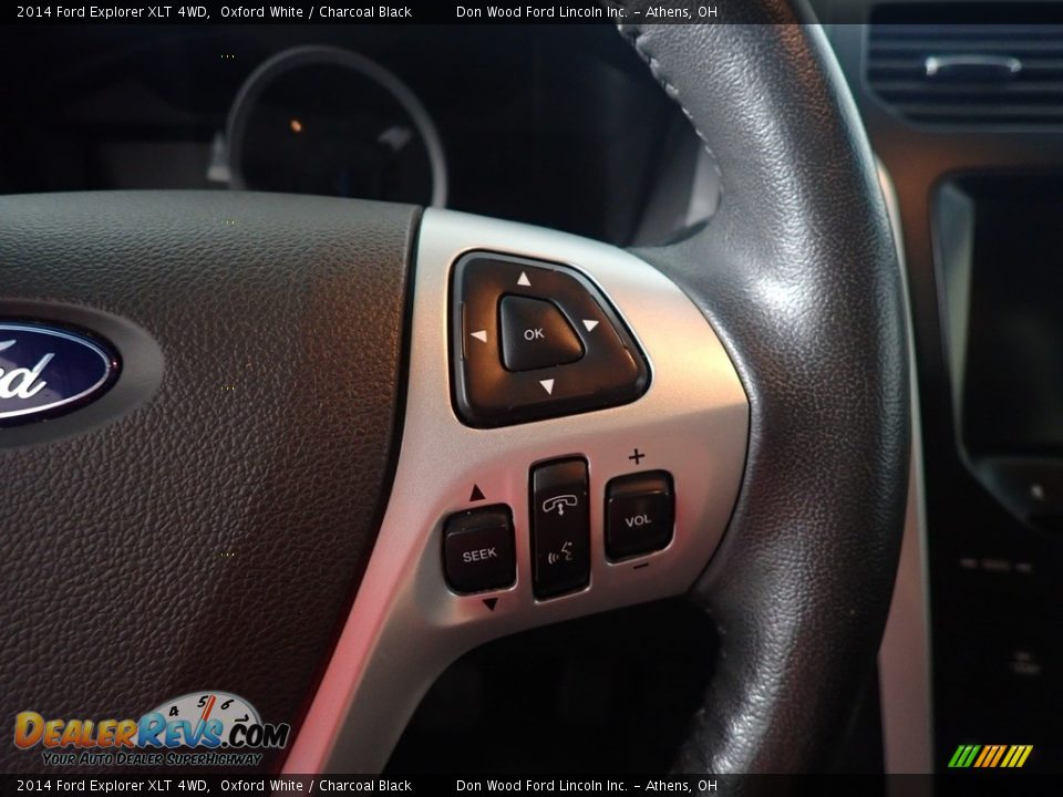 2014 Ford Explorer XLT 4WD Oxford White / Charcoal Black Photo #33