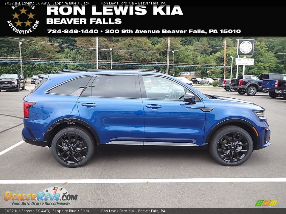 2022 Kia Sorento SX AWD Sapphire Blue / Black Photo #1