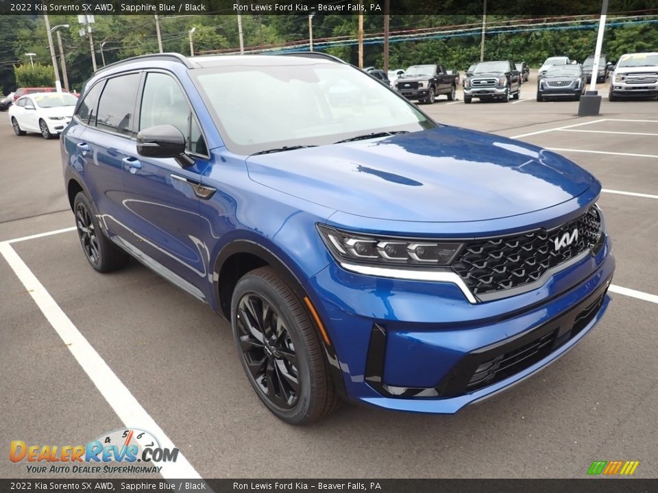 2022 Kia Sorento SX AWD Sapphire Blue / Black Photo #2