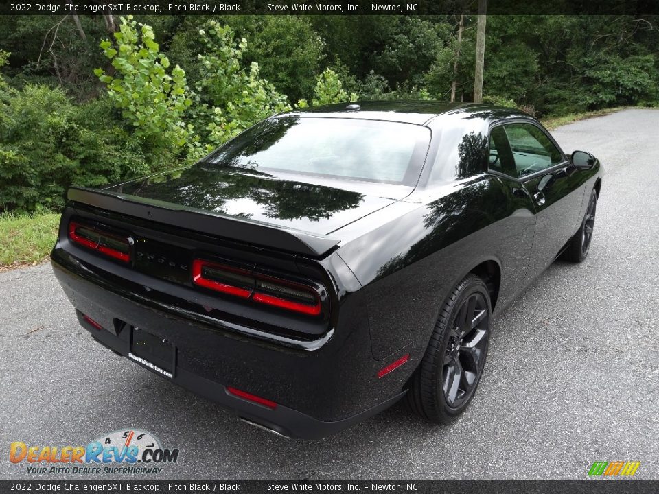 2022 Dodge Challenger SXT Blacktop Pitch Black / Black Photo #6