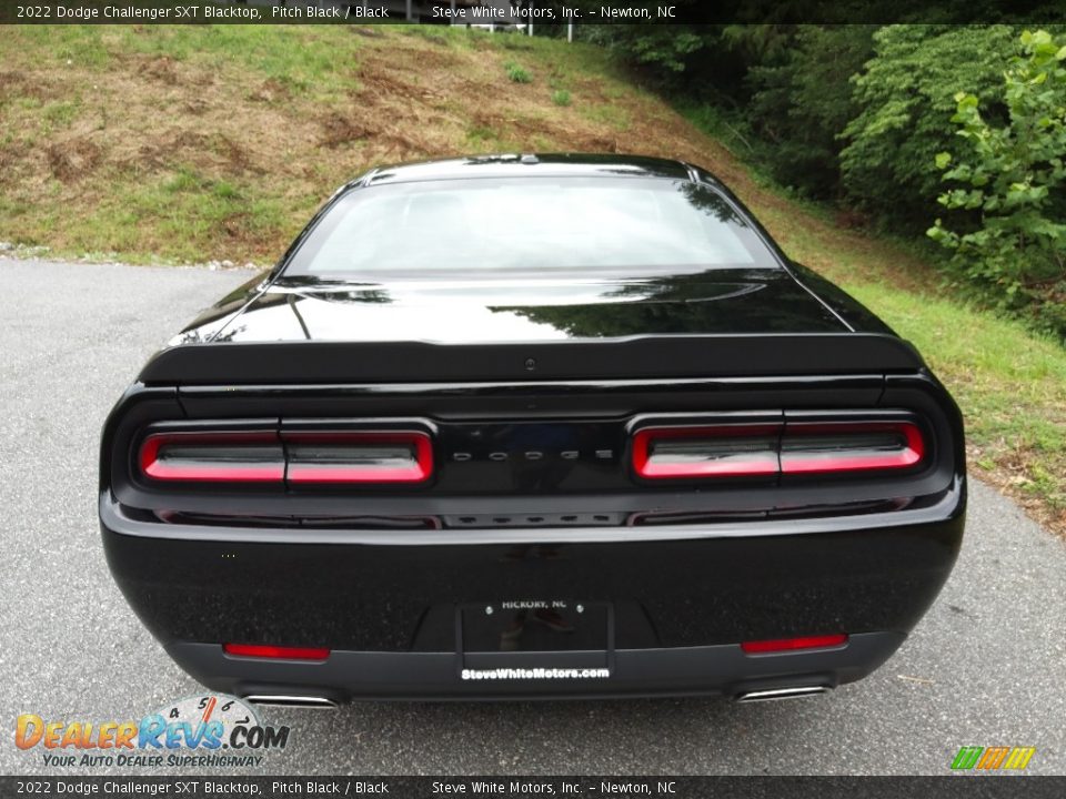2022 Dodge Challenger SXT Blacktop Pitch Black / Black Photo #7