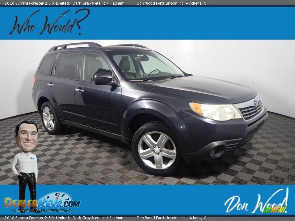 2010 Subaru Forester 2.5 X Limited Dark Gray Metallic / Platinum Photo #1