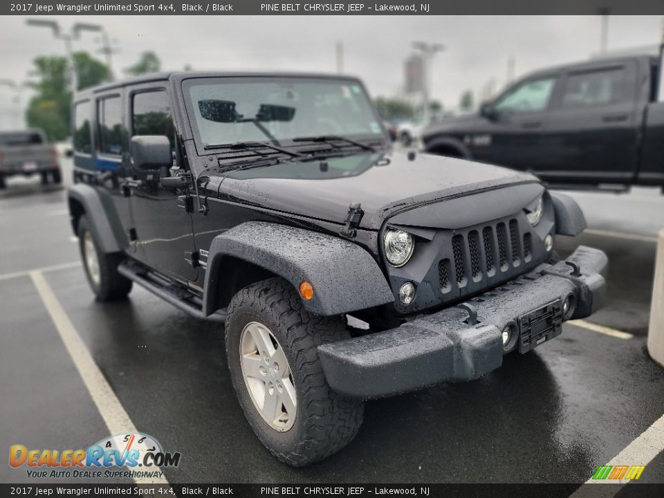 2017 Jeep Wrangler Unlimited Sport 4x4 Black / Black Photo #2