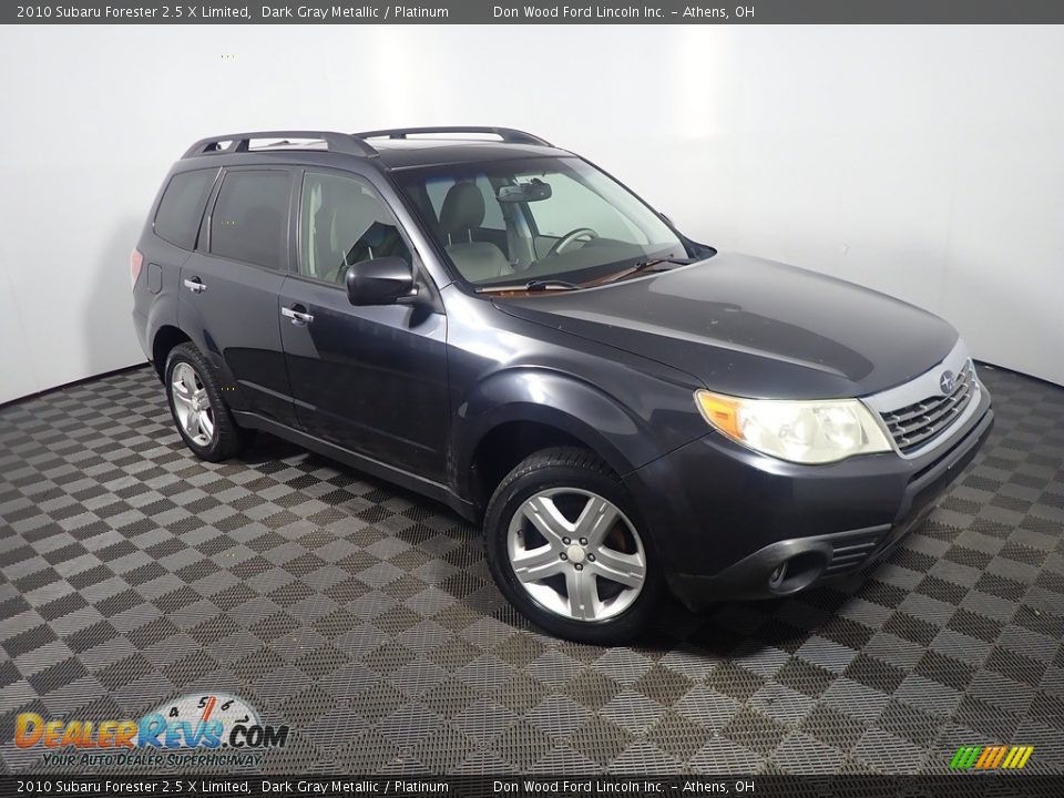 2010 Subaru Forester 2.5 X Limited Dark Gray Metallic / Platinum Photo #4