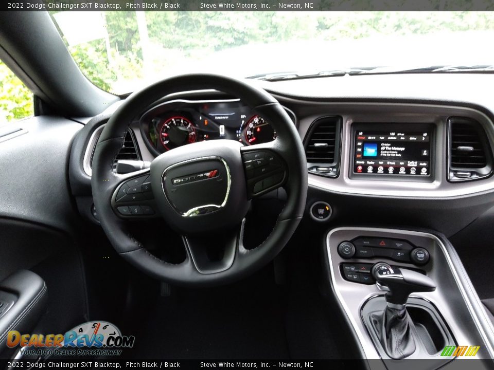 2022 Dodge Challenger SXT Blacktop Pitch Black / Black Photo #16